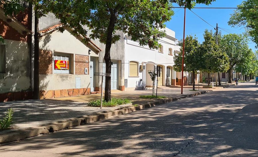 Calle Lavalle al 2000 donde se produjo el violento robo