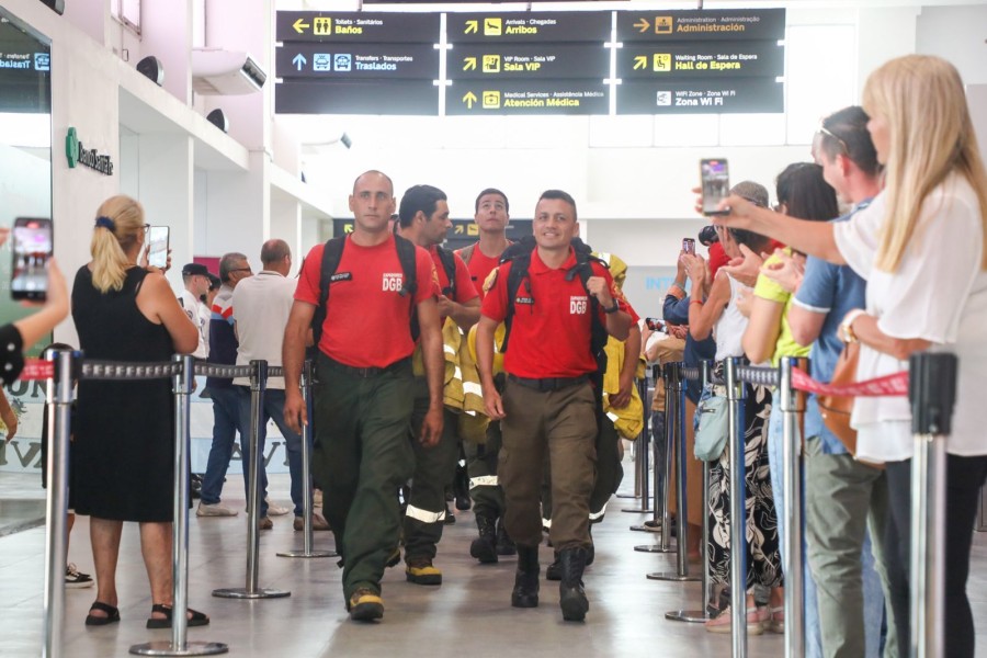 Fueron recibidos con honores en Sauce Viejo