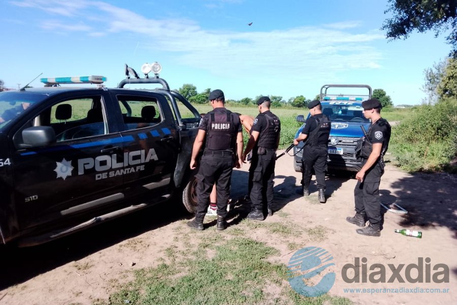 El operativo concluyó con la doble detención