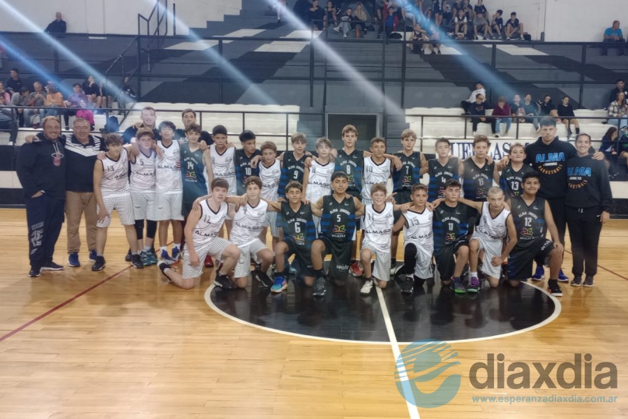 Todos juntos antes del partido.