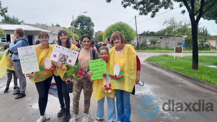 La peregrinación a la Capilla de Guadalupe en Esperanza - Foto RRSS Parroquia Inmaculado Corazón de María.
