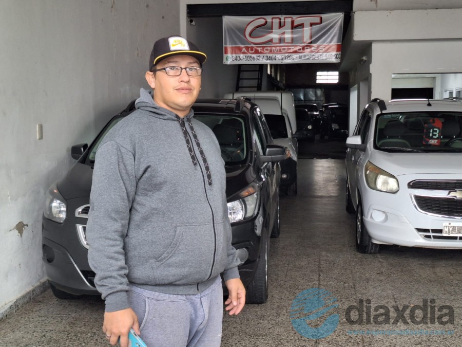 Maxi Zanabria víctima del robo de este lunes en San Carlos Centro - Foto Alfredo Vidolini