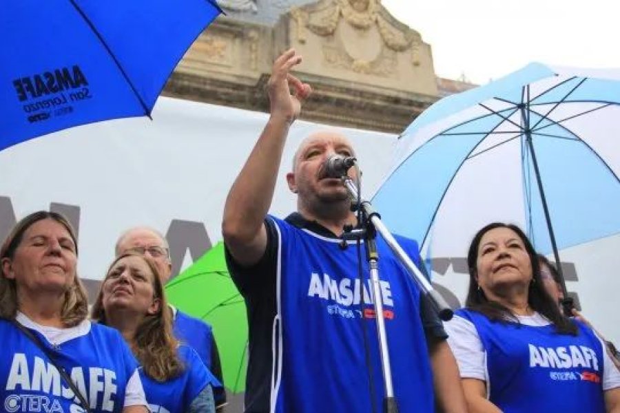 Rodrigo Alonso, secretario general de Amsafe.