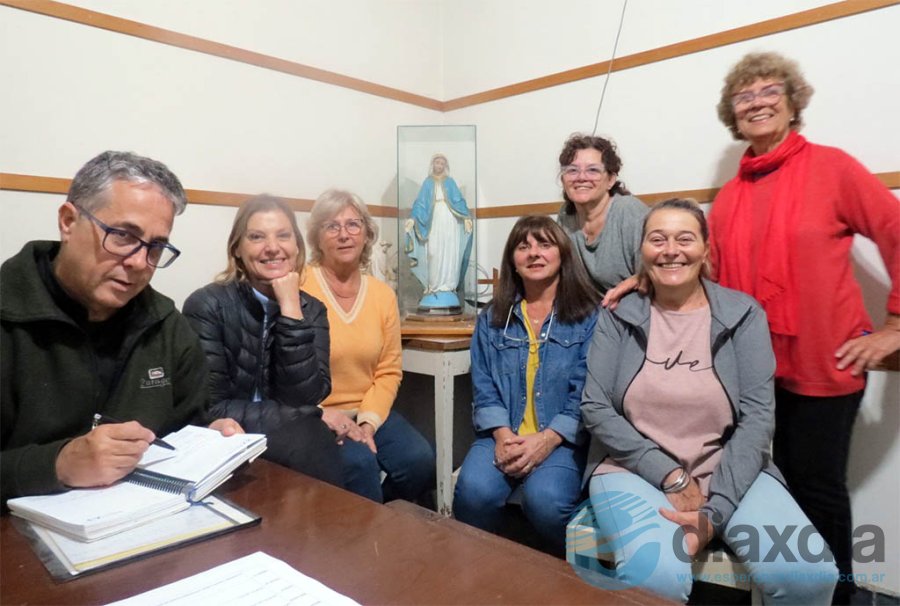 Integrantes de la Cofradía de Santa Rita