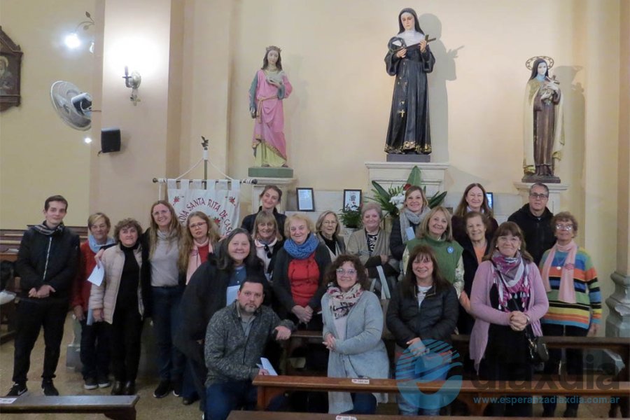 El sábado rezaron el Rosario en italiano