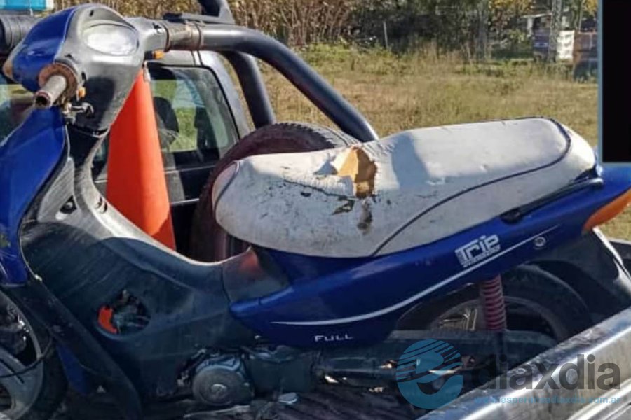 Una de las motocicletas recuperadas