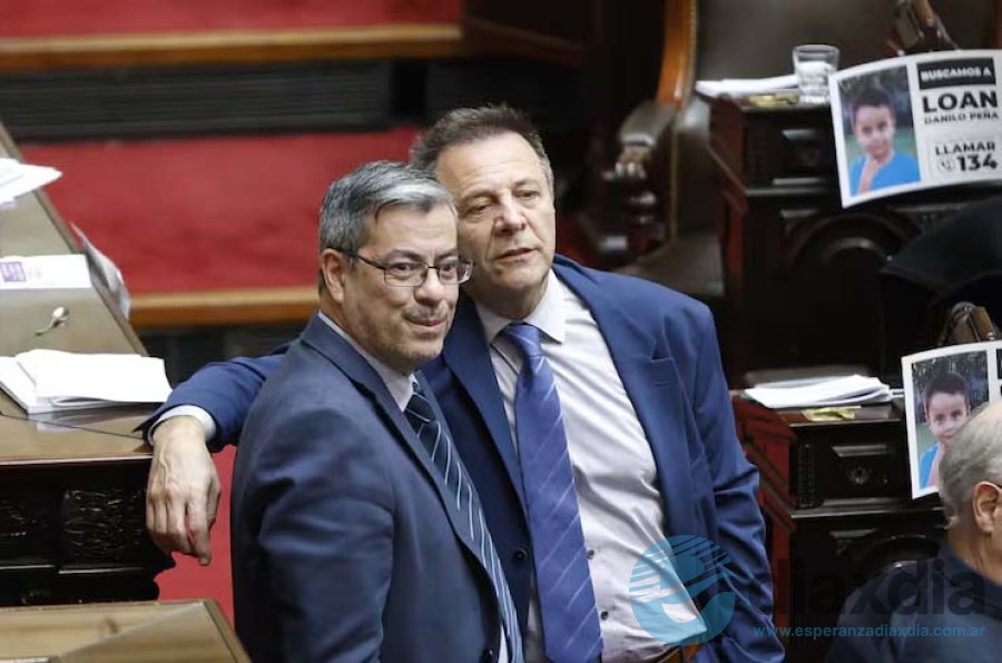 Oscar Martinez (UP) junto a Oscar Zago (LLA) - La Nacion