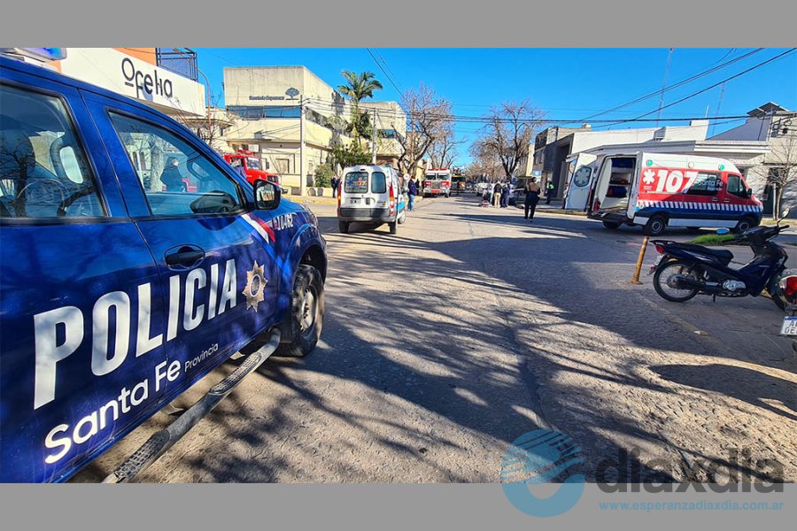 Simulacro de incendio en Sanatorio Esperanza