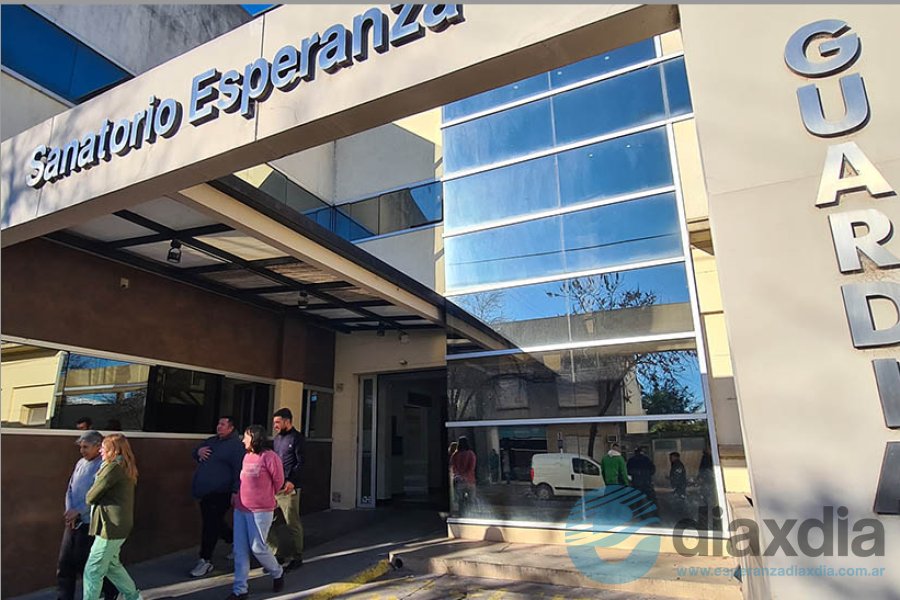 Simulacro de incendio en Sanatorio Esperanza