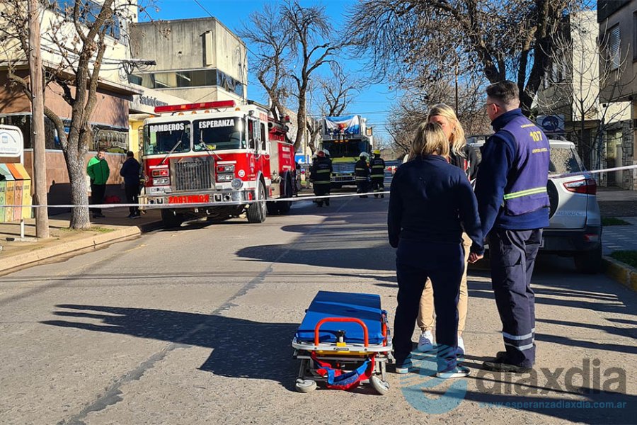 Simulacro de incendio en Sanatorio Esperanza