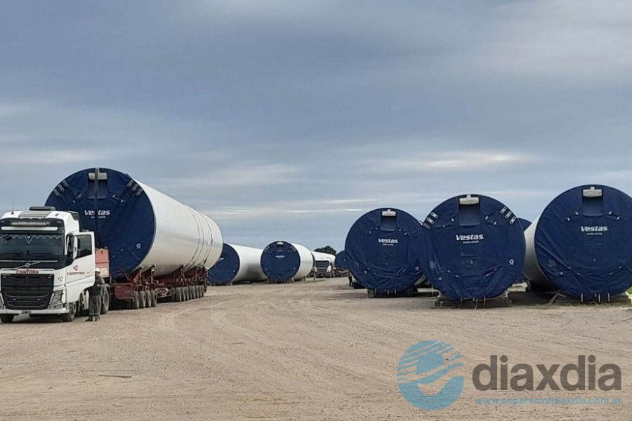 Las torres eólicas producidas en Esperanza Las torres eólicas producidas en Esperanza