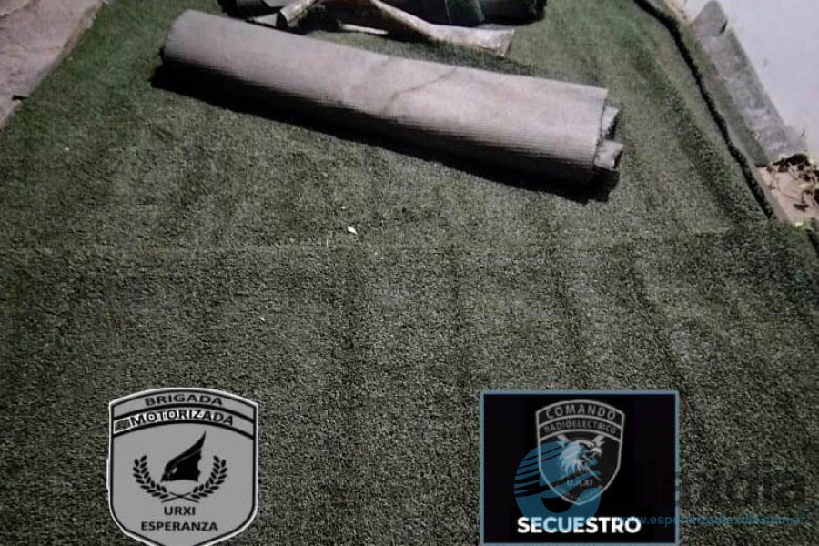 Las alfombras recuperadas por la policía
