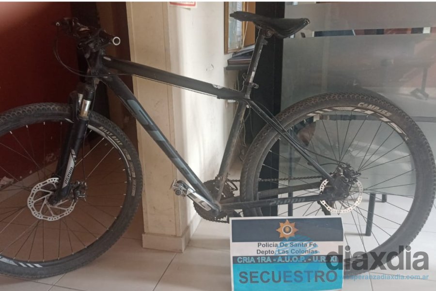 La bicicleta recuperada en las últimas horas