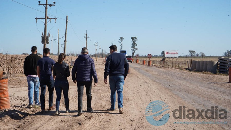 Los funcionarios recorrieron el lugar donde DPV comenzará a trabajar la próxima semana.