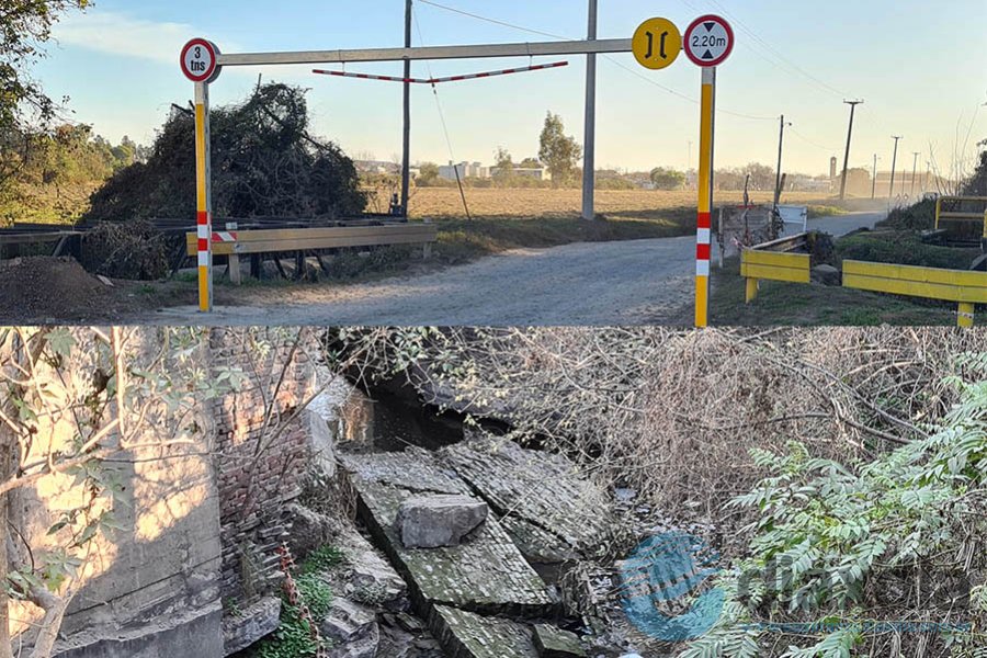 Tránsito restringido y caída de una pared