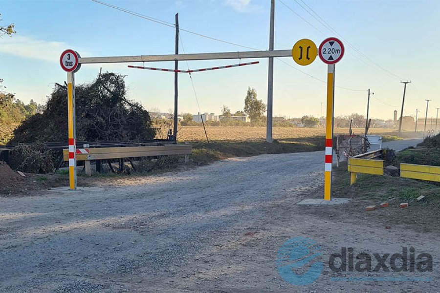 Tránsito restringido en Alem sobre el canal