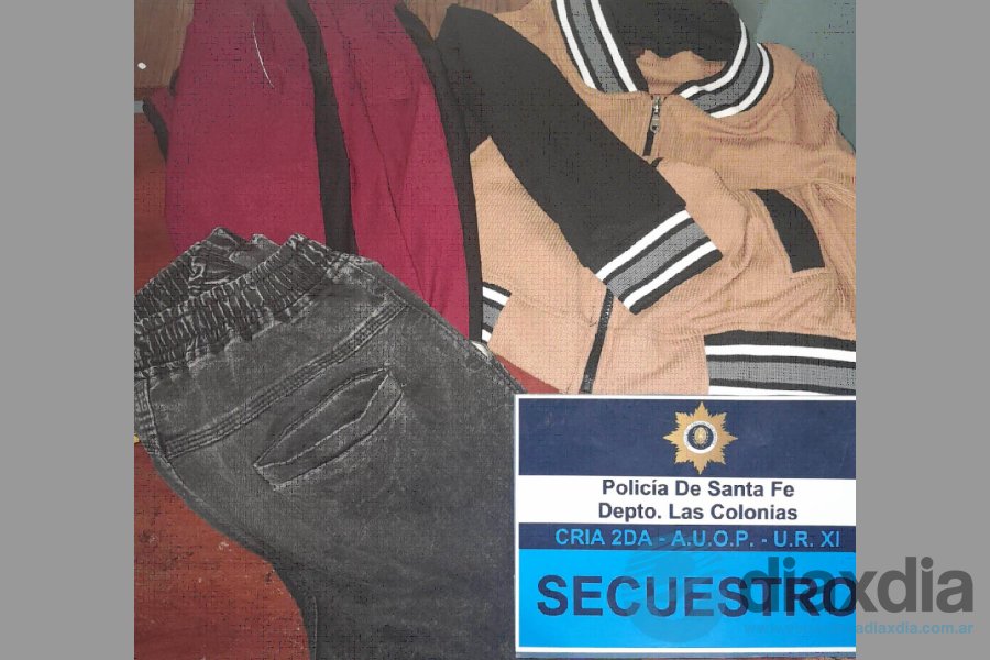 La indumentaria secuestrada