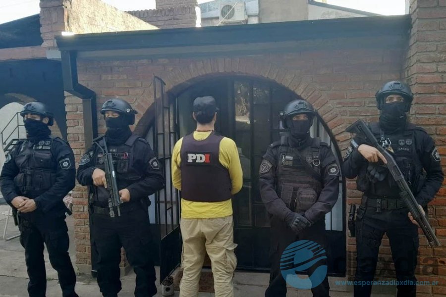 El operativo realizado esta mañana en Esperanza