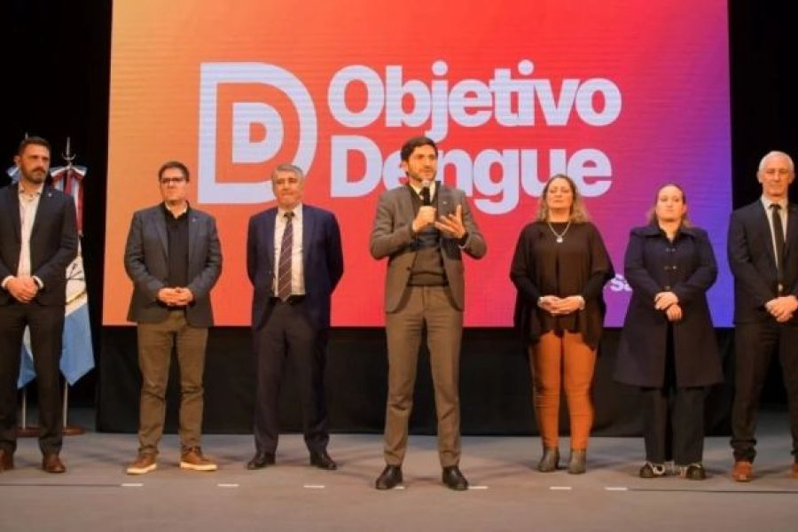 Pullaro presentó el plan contra el dengue.