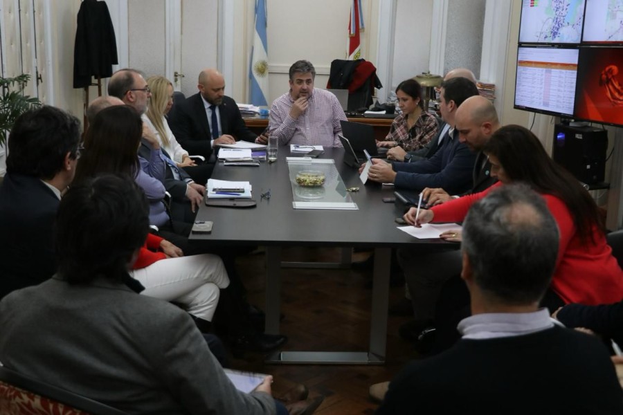 Los ministros Cococcioni y Puccini, en la reunión. Los ministros Cococcioni y Puccini, en la reunión.