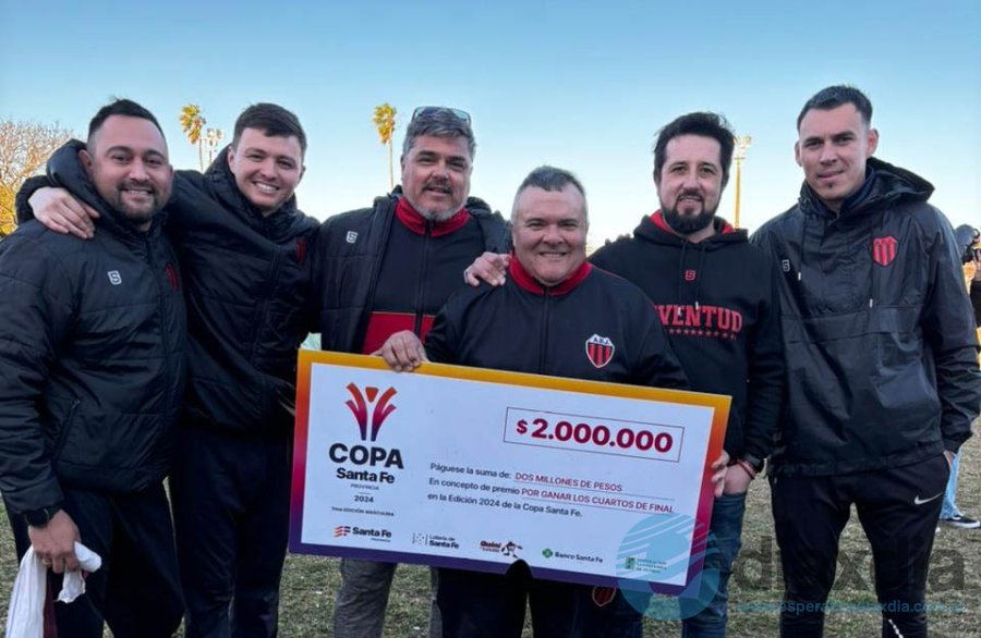 El cuerpo técnico de AD Juventud celebrando la victoria frente a Colón - RRSS