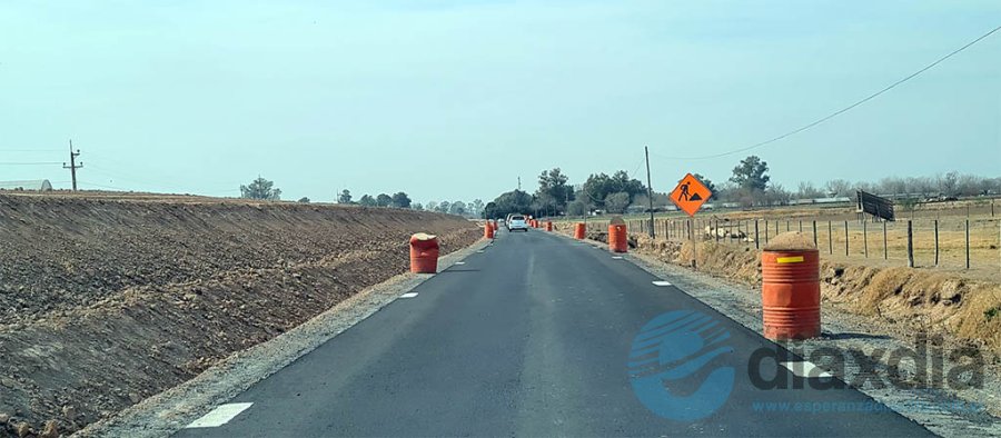Las obras del desvío pavimentado con precaria señalización - Foto Edxd