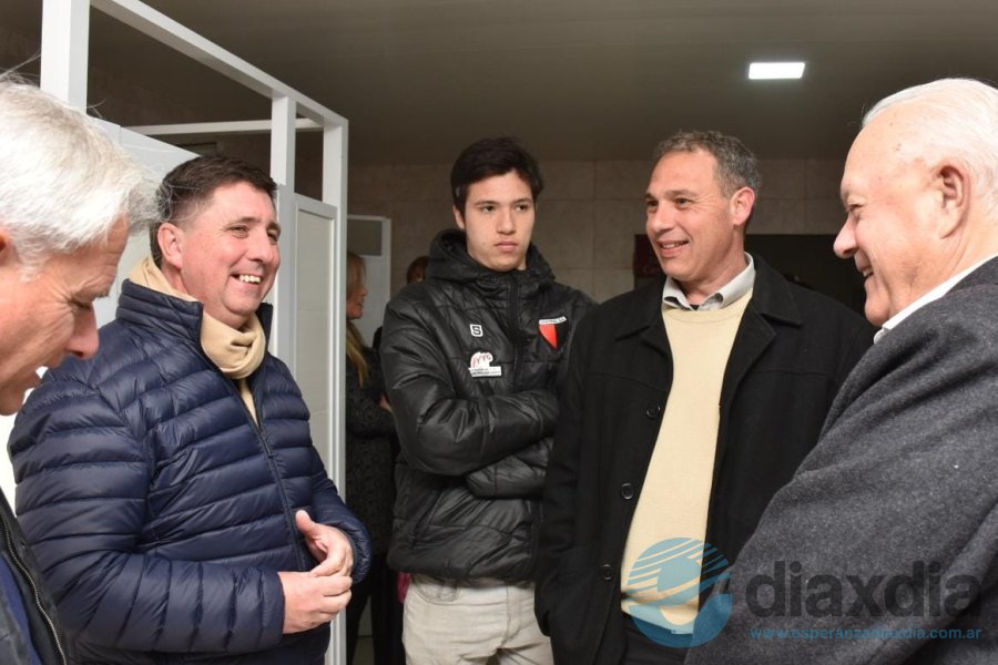 Pirola en la inauguración de Central SC