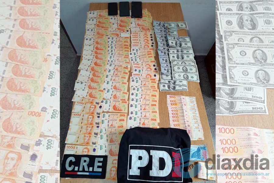 El dinero secuestrado a los mendocinos