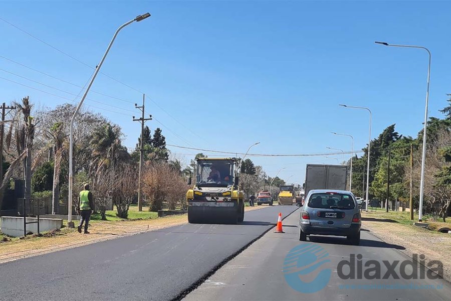 La obra este martes en el sector Este de Esperanza