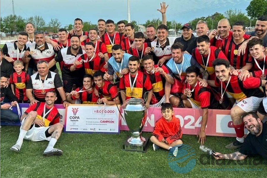 El festejo rojinegro en la tarde del domingo