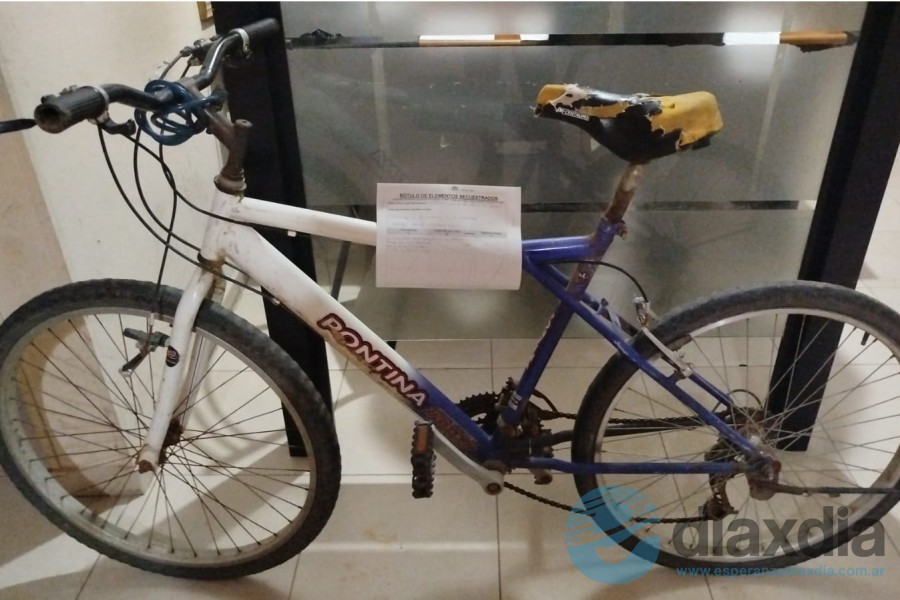 El rodado recuperado por la policía