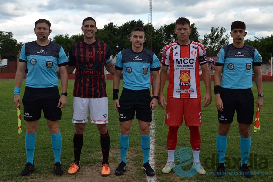 La terna arbitral encabezada por Luciano Tibolla