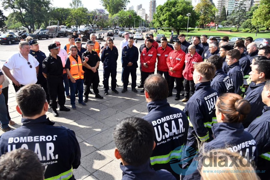 Marcos Escajadillo en su mensaje de partida