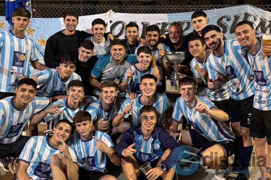 El equipo de San Lorenzo en los festejos