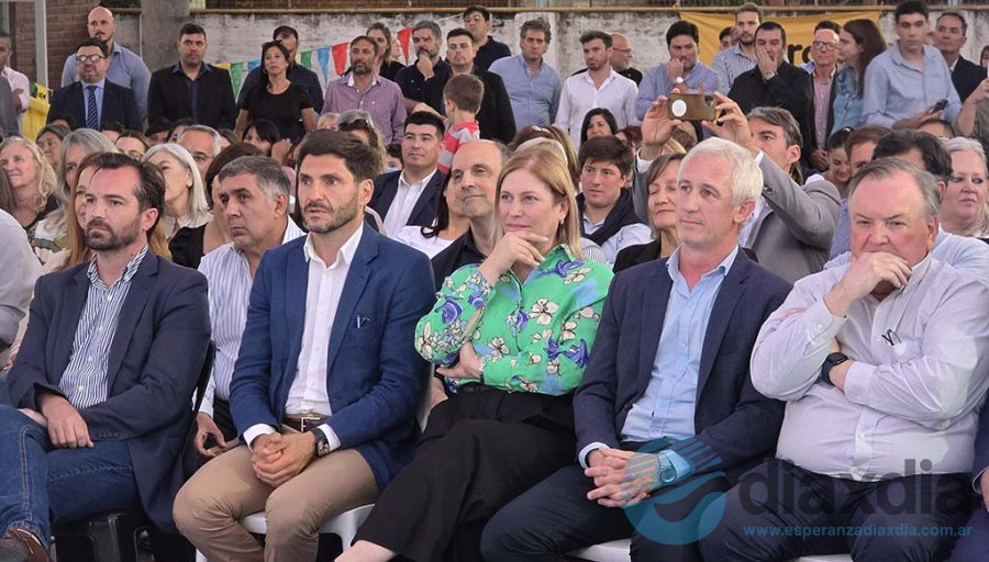 Scaglia, Pullaro y los dirigentes de 