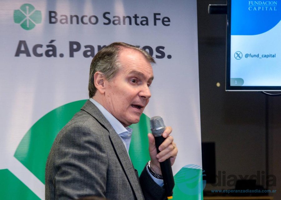 El director de la Fundación Capital en Rafaela