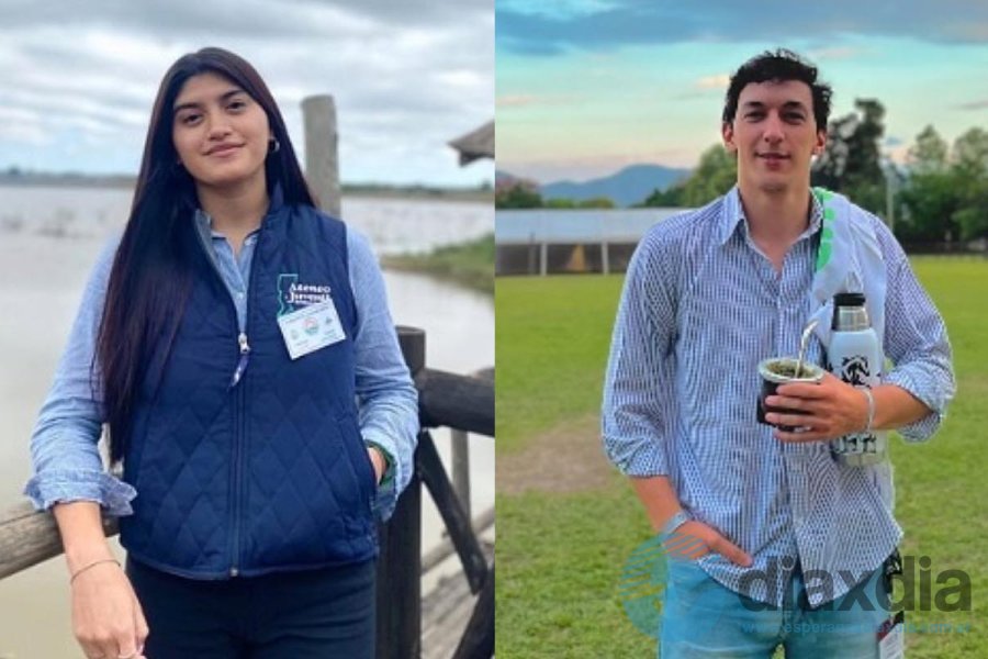 Cintia Figueroa y Juan Minetti, presidente y vice