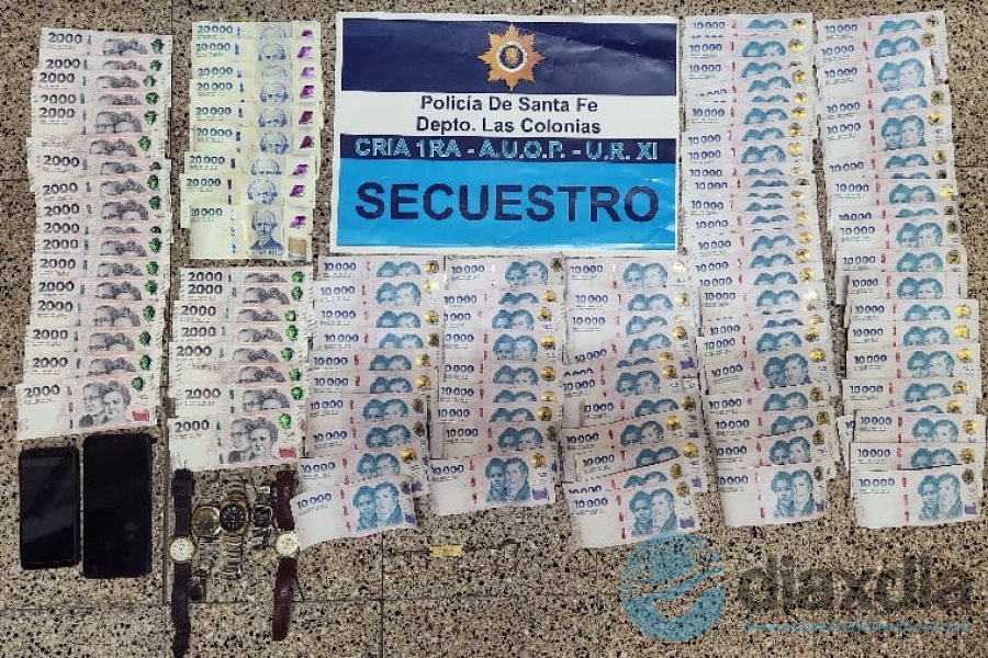 Miles de pesos recuperados por la policía