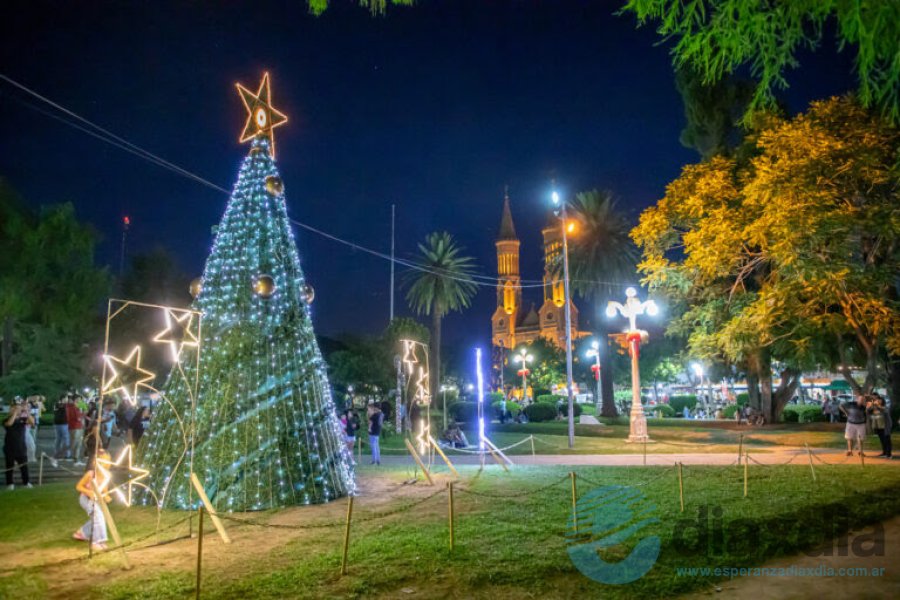 El árbol de Navidad en Plaza San Martín