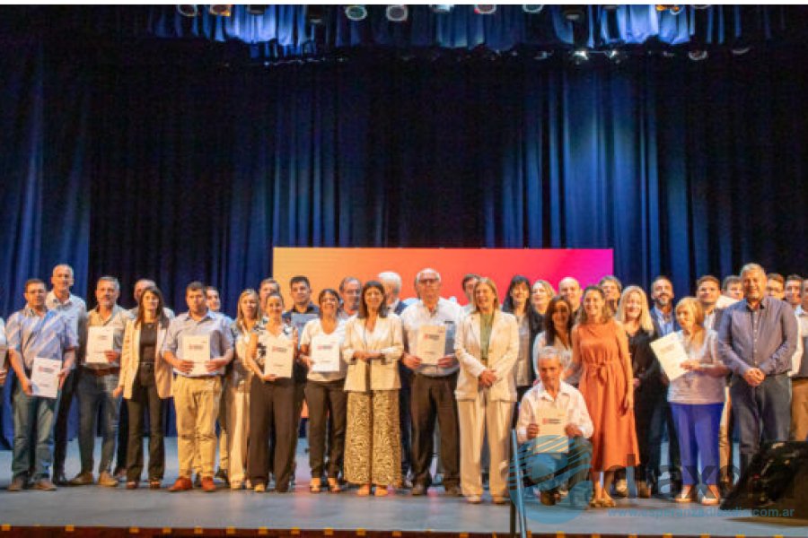 Las autoridades que participaron del acto