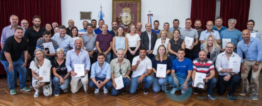 Los clubes deportivos que recibieron aportes - Foto Prensa Municipalidad