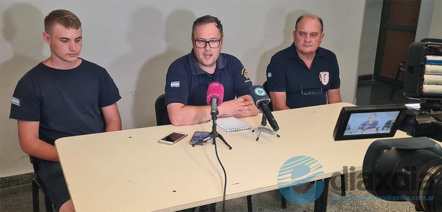 La rueda de prensa de Bomberos Voluntarios - Foto Edxd