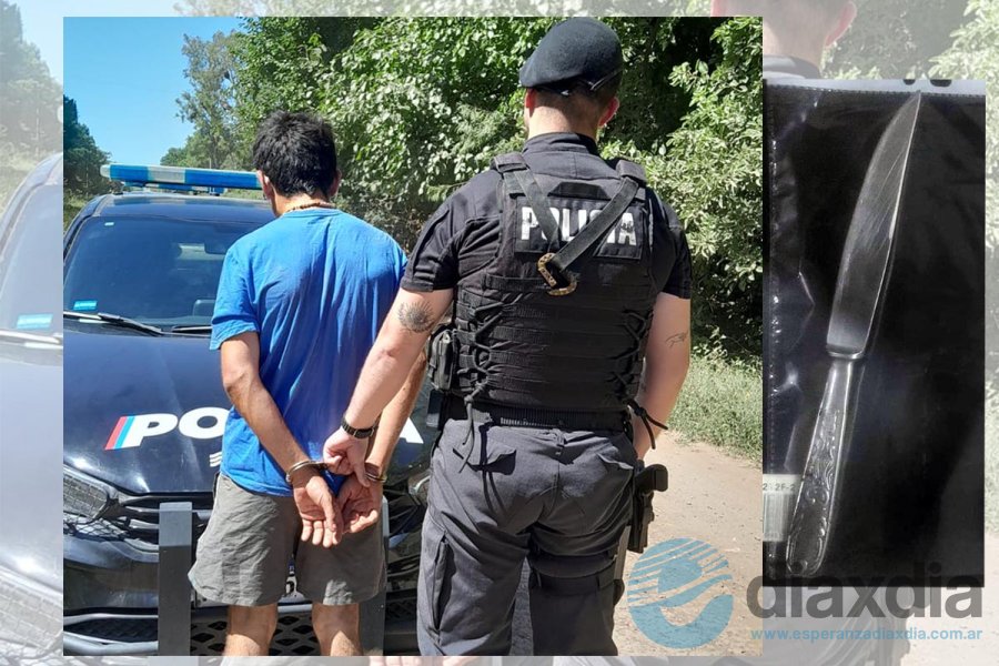 El detenido en la tarde del sábado