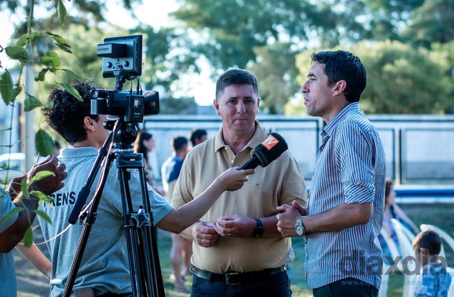 Pirola y Calvo destacando el trabajo conjunto - Prensa Senado