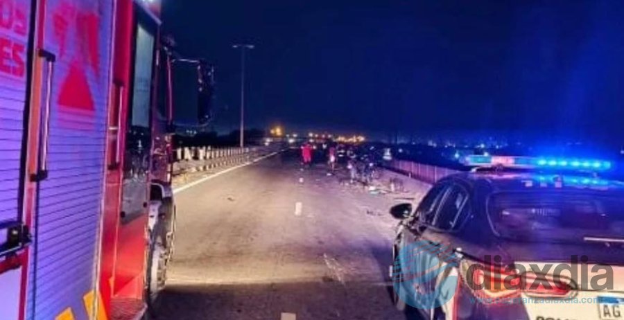Los primeros minutos después del accidente esta madrugada - Foto El Litoral