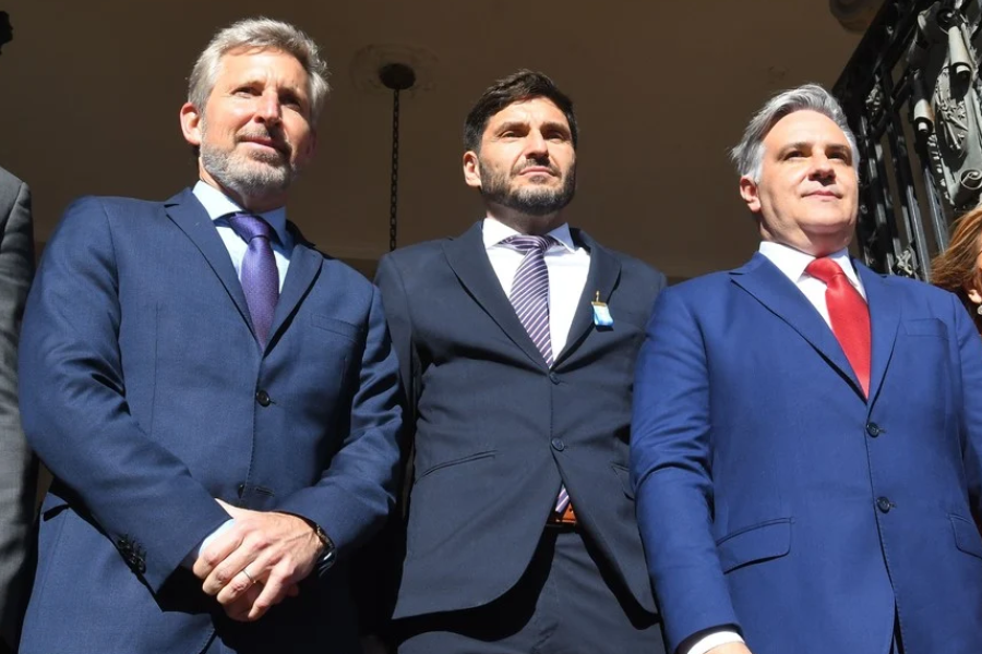 Frigerio, Pullaro y Llaryora. Frigerio, Pullaro y Llaryora.