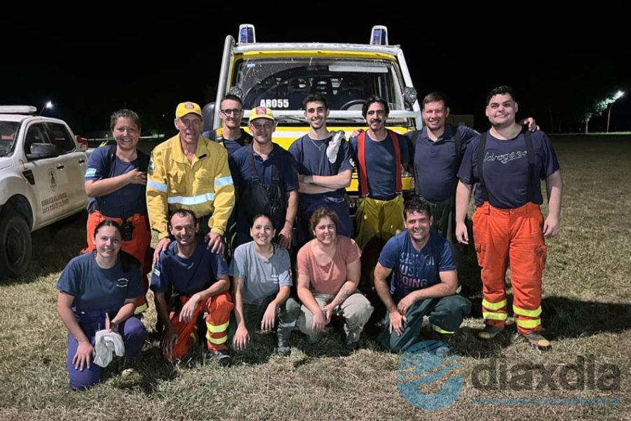 Villarruel y los brigadistas de la región Villarruel y los brigadistas de la región