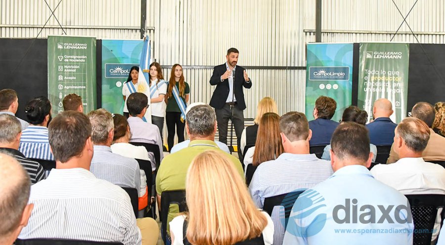 Estevez en la presentación de CampoLimpio - Prensa Ambiente