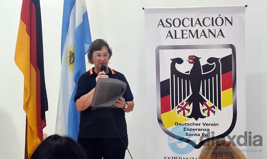 María Elena Engler en su mensaje aniversario - Foto Edxd