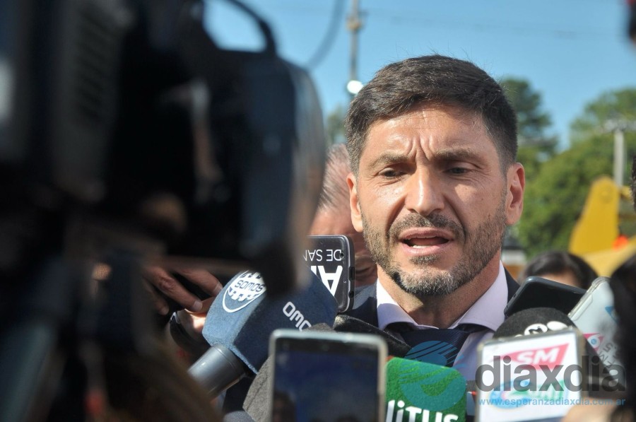 Maximiliano Pullaro en declaraciones a la prensa - Foto Gobernación Santa Fe